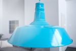 Lampa Luca industrialna niebieska wisząca  - Invicta Interior 4